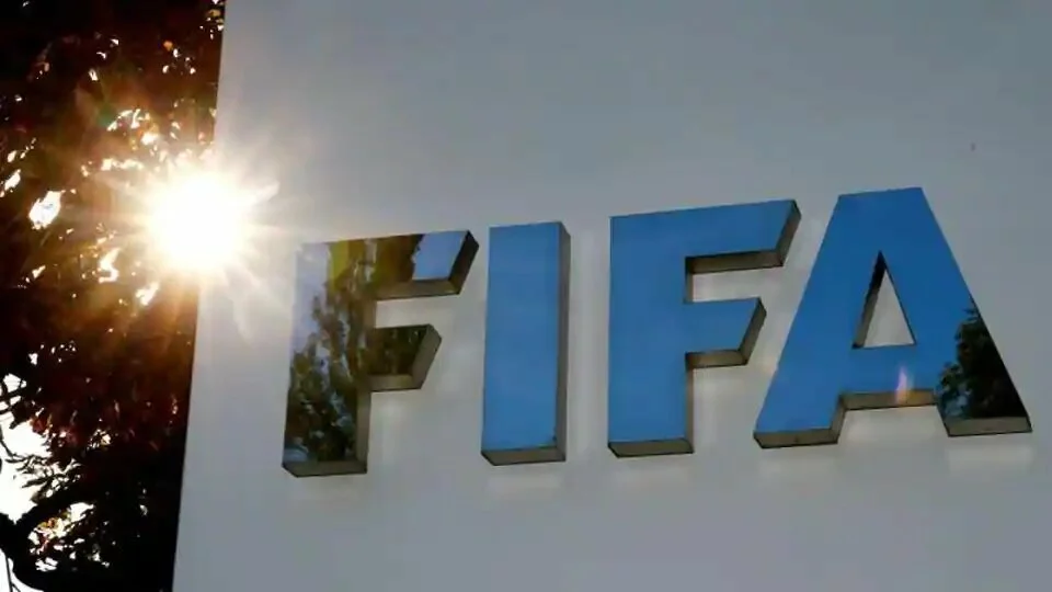 The logo of FIFA