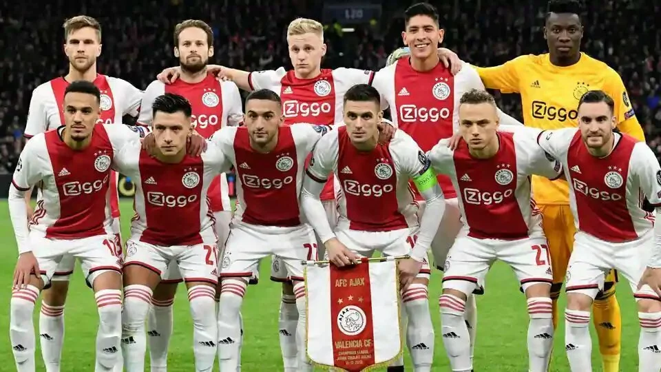 Soccer Football - Champions League - Group H - Ajax Amsterdam v Valencia - Johan Cruijff Arena, Amsterdam, Netherlands - December 10, 2019 Ajax Amsterdam players pose for a team group photo before the match