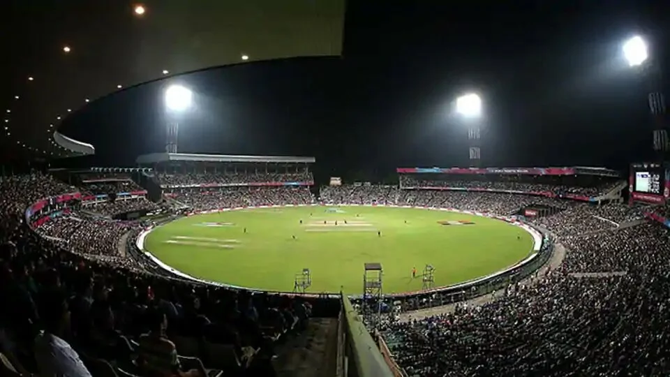 The Eden Gardens Stadium in Kolkata