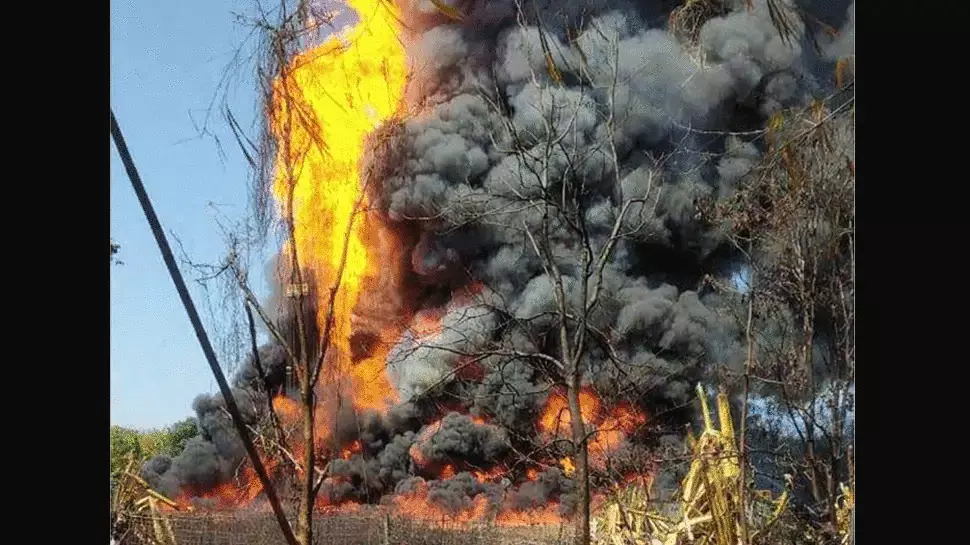 Fire in Assam gas well periphery doused; area up to 1.5 km radius declared 'red zone'