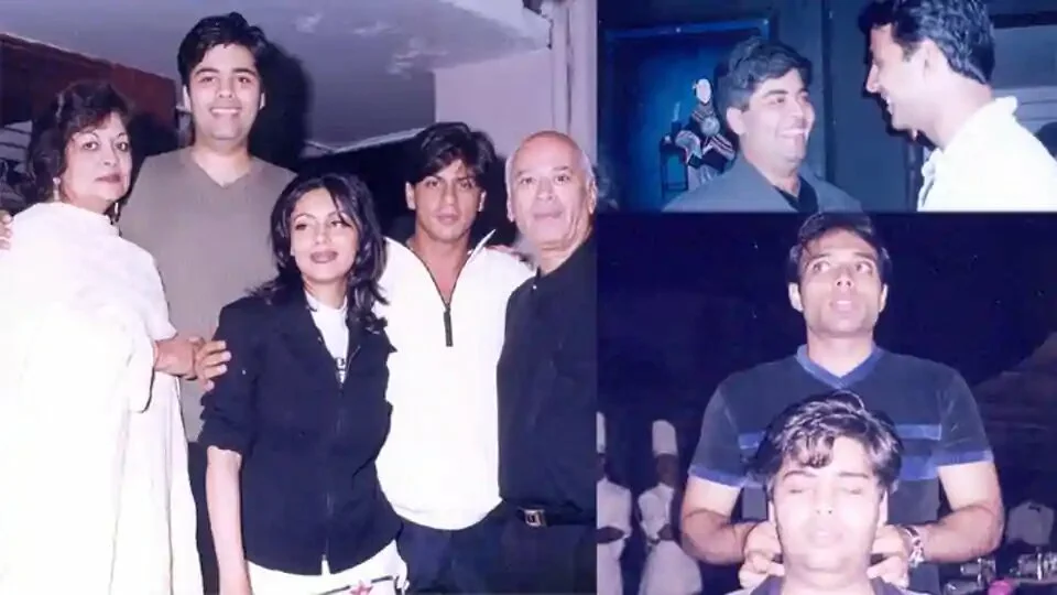 Karan Johar has shared a few rare throwback pictures with Shah Rukh Khan, Akshay Kumar and others.