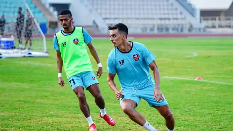 Edu Bhedia in one of FC Goa’s training sessions.