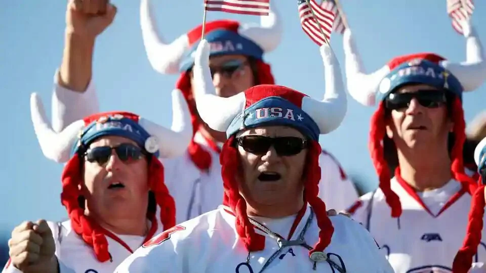 Team USA fans during practice.