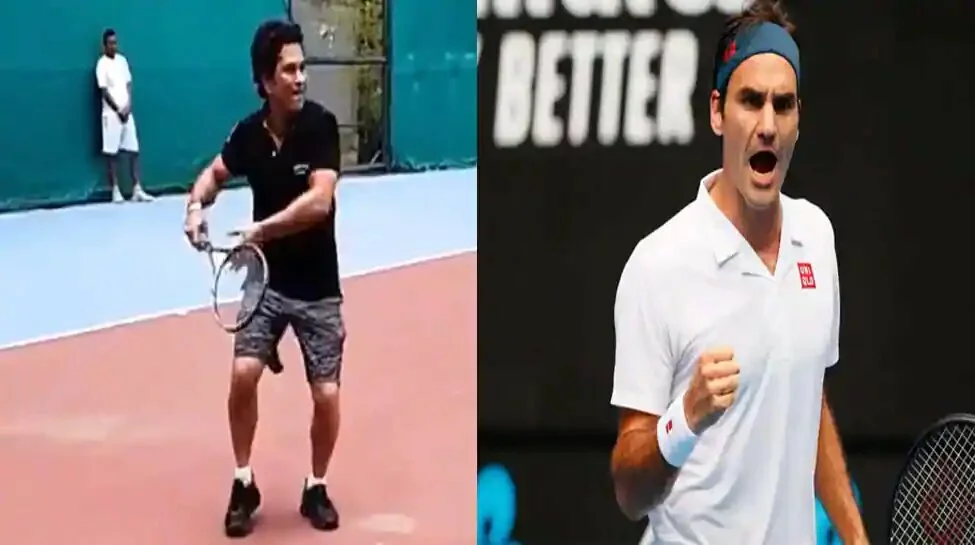 Any tips for my forehand? Sachin Tendulkar asks Roger Federer