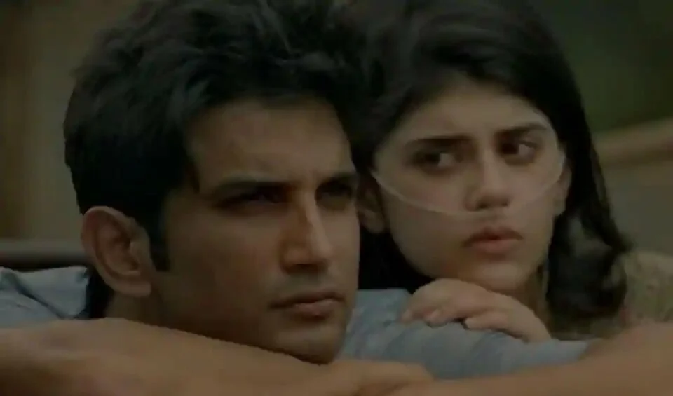 Sushant Singh Rajput and Sanjana Sanghi in Dil Bechara.