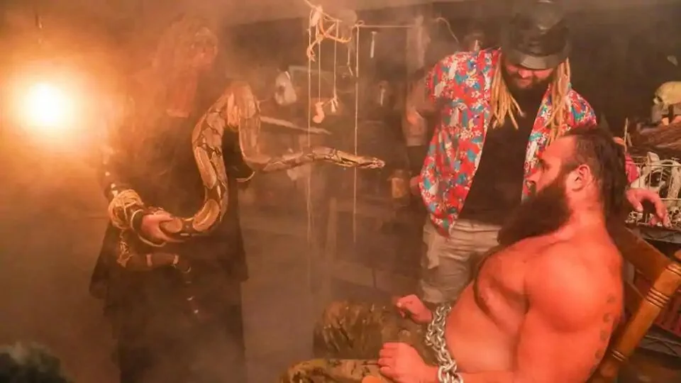 Bray Wyatt and Braun Strowman in action.