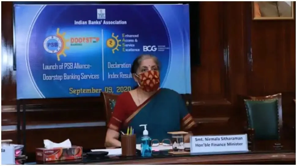 FM Nirmala Sitharaman unveils Doorstep Banking Services by PSBs, declares EASE 2.0 Index results