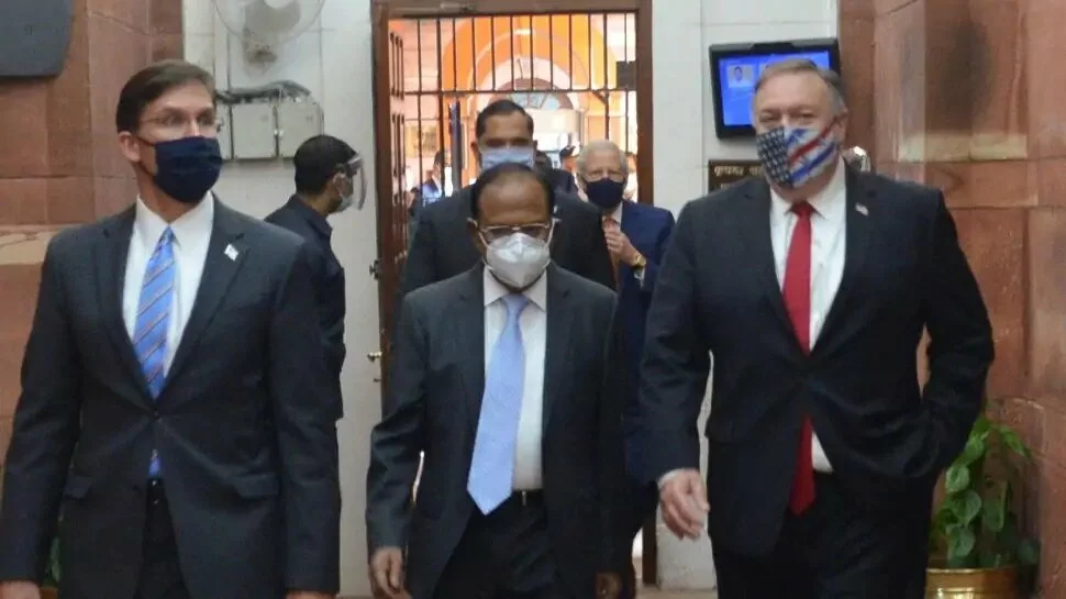 Ahead of India-US 2+2 ministerial dialogue, NSA Ajit Doval meets Mike Pompeo, Defence Secretary Mark Esper