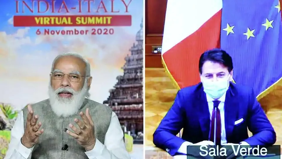 File photo: Prime Minister Narendra Modi addresses the India-Italy Virtual Summit in New Delhi.
