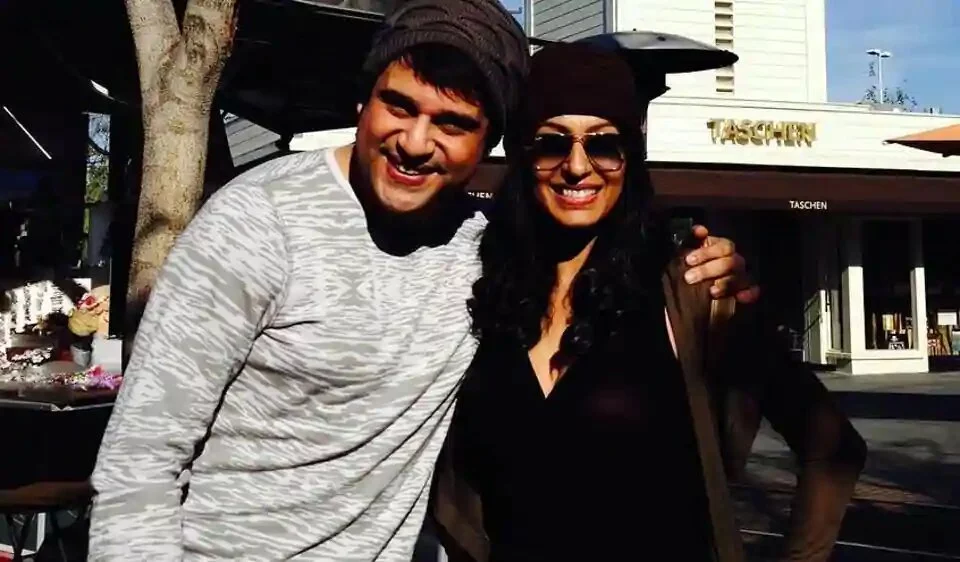 Kashmera Shah with Krushna Abhishek.