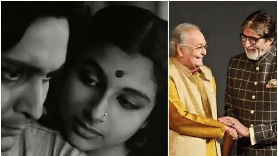 Soumitra Chatterjee and Sharmila Tagore made their acting debut with Satyajit Ray’s Apur Sansar.